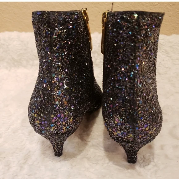 NWT - Kate Spade ♠️ Olly Too Midnight Confetti Glitter Boots - Picture 11 of 16